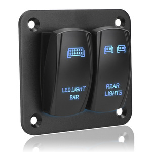 Panneau de commutation à bascule 2 positions SPDT 12-24V IP65 ABS pour la modification de yachts, de camping-cars et de voitures - Product Image 2