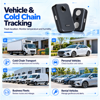 Traceur GPS 4G OEM ODM avec batterie 10000 mAh, étanche, surveillance température et humidité, intégration API, fixation magnétique pour flotte