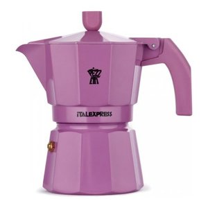 หม้อกาแฟโมก้าพอทอะลูมิเนียม Italexpress สีม่วงแดง ขนาด 3 ถ้วย สำหรับทำกาแฟบนเตา - Product Image 1