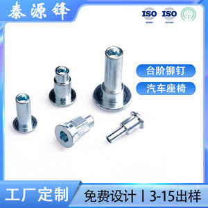 GdtYf Rivets à tête plate semi-creuse sur mesure, non standard, forgés à froid, pour fixation automobile - Product Image 5