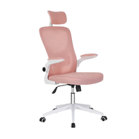 Chaise de bureau moderne en maille avec dossier haut réglable et siège coulissant - Chaise de bureau confortable pour ordinateur, idéale pour les gestionnaires - Meilleure vente