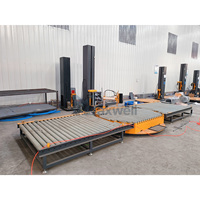 Machine d'emballage de palettes en ligne avec fonctionnement stable, adaptée au fonctionnement continu sur de longues périodes