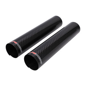 Ốp bảo vệ phuộc xe máy JFG bằng sợi carbon, bảo vệ gầm xe, chắn bùn trước, phù hợp với hầu hết xe địa hình, 2 cái, 250mm - Product Image 1