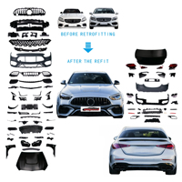 Kit carrosserie de haute qualité avec pare-chocs, calandre, capot, ailes et feux pour conversion Mercedes Classe C W205 en W206 C63, ajustement parfait à 100 %.