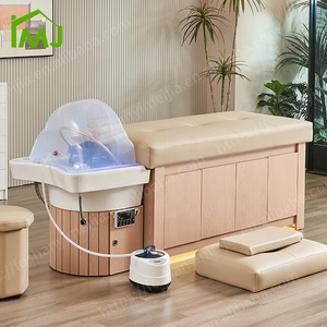 เตียงนวดแผนไทย เตียงสระผม ร้านเสริมสวย ตู้เก็บของ เตียงสปาหัวไม้ญี่ปุ่น - Product Image 2