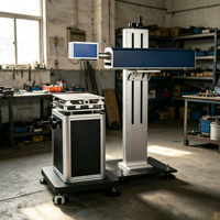 Machine de marquage laser UV à colonne en alliage d'aluminium - Refroidissement par eau, facile à utiliser, prend en charge DXF/PLT/AI