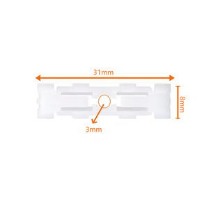 Clips de Fijación de Tiras de Goma para el Canal de Drenaje del Techo de Volkswagen 191853733A ABS para Jetta, Polo, Passat, Golf - Product Image 3