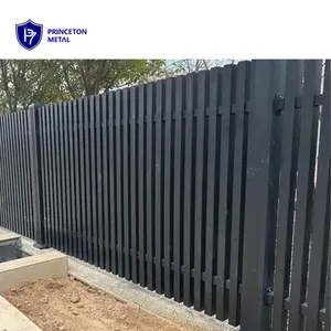 Horizontal Fence Aluminum Heavy Duty Aluminum Horizontal Slat Fencing Screen Metal Garden Slat Fence Panel