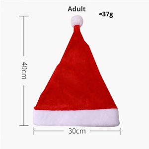 Gorros Navideños Personalizados 2025, Rojos, de Felpa, para Adultos y Niños, Decoraciones para Fiestas Navideñas y Disfraces - Venta al Por Mayor - Product Image 6