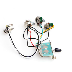 Circuito de tres potenciómetros de 500K para guitarra eléctrica, potenciómetro de 500K para ensamblaje de cableado de guitarra - Product Image 2