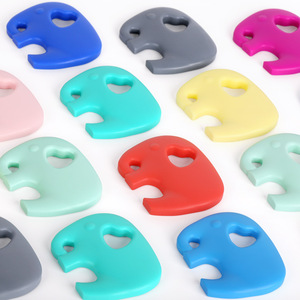 Anneau de dentition en silicone de qualité alimentaire pour bébé éléphant, jouet à mâcher souple pour nourrissons de 0 à 24 mois - Product Image 1