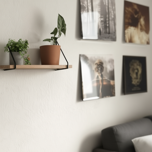 Estante de pared para discos de vinilo transparente, soporte de exhibición de 12 pulgadas, diseño minimalista para decoración del hogar - Product Image 2