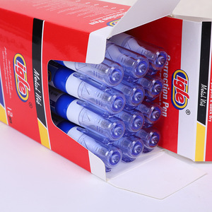 Stylo correcteur à séchage rapide à pointe fine Blanc 3 mm Papier thermique moyen Stylo correcteur Iglo - Product Image 6