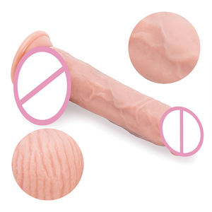 Реалистичный подвижный фаллоимитатор для тела, безопасный силиконовый пенис со скользящей крайней плотью - Product Image 3