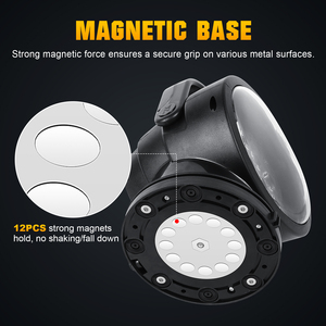 Projecteur LED marin sans fil 50W avec télécommande 360° °   Mode stroboscopique rotatif et réglable 12V 24V pour camion, bateau, éclairage de signalisation - Product Image 4