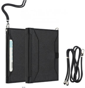 Pu מעור דרכון עור pu תיק כרטיס עלייה למטוס נסיעות עסקים שקית אחסון rfid עם lanyard - Product Image 1