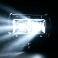 Nouvelle barre lumineuse de travail LED 6,6 pouces 96W, étanche IP68, 12-48V, lampe auxiliaire de conduite tout-terrain pour voiture, camion, chariot élévateur, 3840 lumens, 6000K