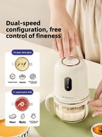 Babytop OEM Mini Robot Culinaire Électrique Portable Multifonction pour Bébé, Mixeur de Fruits, Machine à Cuisiner