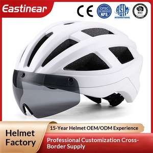 Casque de vélo magnétique EPS pour route et VTT avec lunettes intégrées, équipement de vélo unisexe pour adultes - Product Image 5