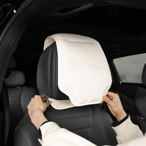 Housse de repose-tête de <span class=keywords><strong>voiture</strong></span> en cuir perforé, protection anti-salissure avec organiseur pour téléphone portable, pour la décoration intérieure de <span class=keywords><strong>voiture</strong></span> - Product Image 5