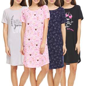 Moda <span class=keywords><strong>Sexy</strong></span> abbigliamento da <span class=keywords><strong>notte</strong></span> morbido stampato camicie da <span class=keywords><strong>notte</strong></span> per le donne vestito da sonno Casual personalizzato progettato per le donne camicie da <span class=keywords><strong>notte</strong></span> - Product Image 1