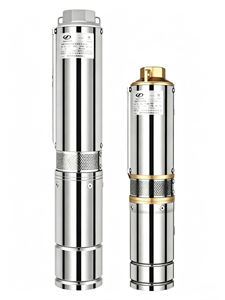 ปั๊มน้ำแบบจุ่มใต้น้ำพลังงานแสงอาทิตย์ 4DPC 110V แบบไร้แปรงถ่าน ใบพัดพลาสติก ปั๊มน้ำบาดาล ช่องจ่ายน้ำสแตนเลสและทองเหลือง มีสองแบบ - Product Image 1
