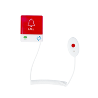 Système d'alarme de toilette pour personnes handicapées de haute qualité bouton d'appel d'infirmière sans fil d'urgence avec poignée incurvée extension d'appel étanche
