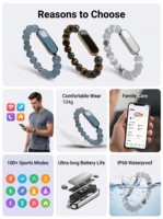Pulsera Inteligente BQ2 Crystal IP68 Resistente al Agua, Monitor de Actividad y Fitness para Natación con Certificación CE, FCC y RoHS, Monitorización de Salud
