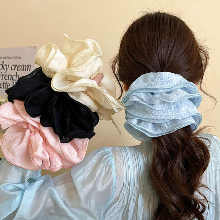 Large Scrunchies Sweet Elastic Hairband American Velvet Fabric