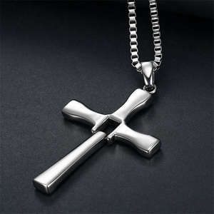 Venta caliente Fast and Furious 8 Collar de hombre dominante Toledo Mismo estilo Collar con colgante de Cruz para hombre - Product Image 2