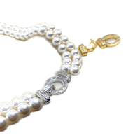 Nouveau Bracelet Chaîne Enroulée en Alliage de Cuivre avec Double Boucle D Explosive, Double Rangée de Perles d'Eau Douce et Fil de Soie, Tendance et de Haute Qualité