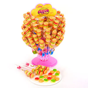 המבורגר כלב חם בצורת המבורגר מקסיקני מיובא gummies הנמכר ביותר בטעם פירותי מתוק בתפזורת מסטיק בתפזורת - Product Image 2