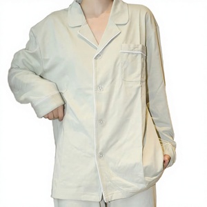 Hot Selling Women's Casual Home Clothing Set Long Sleeved Lapel Cardigan <b>Pants</b> Spring Autumn Solid Color Elastic Breathable - Product Image 2