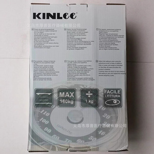 Báscula mecánica analógica ovalada antideslizante de 160 kg para baño - Product Image 2