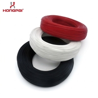 Fil chauffant haute température HONGPAI UL1332 14AWG, isolé FEP, cuivre étamé, 300V, résistant aux acides/aux huiles, RoHS UL758 UL1581, usine OEM