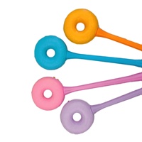Vente en gros personnalisé CLEAN and BON prix d'usine qualité Squishy Relief Donut PU Rose Couleur Stylo Pour Enfants Cadeaux