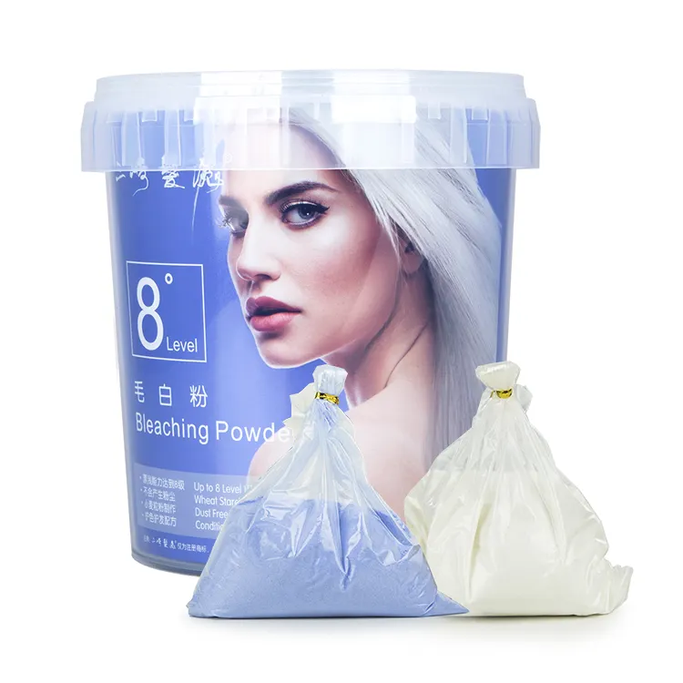 China Hair Care Product Manufacturer Chaoba Brand Hair Powder Wholesale Dust Free Professional Low Ammonia Hair Bleaching Powder