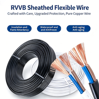 Fabrik-Großhandel Bau-RVVB Mehradriges Parallel-Flachkabel 16 AWG PVC-Isoliert und -Ummantelt Flammhemmend Rein