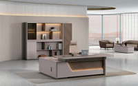 Table de bureau pour chef de direction Meubles Classeur design de luxe Armoire de rangement Ensemble de bureau personnalisé