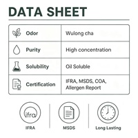 Huile parfumée concentrée inspirée de la marque de niche Wulong Cha, dupes pour la fabrication de parfums, vente en gros