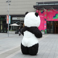 2024 Noël adultes portent dessin animé animal en peluche costume de Noël Panda gonflable costume d'animal en peluche