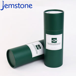 Custom Design Recyclable Food Herbal <b>Gel</b> Capsule Kraft Cardboard Cylinder Packaging Box <b>Protein</b> Powder Paper Tube Container - Product Image 5