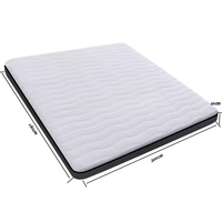 Matelas de lit Queen Size Poe portable et rafraîchissant avec housse amovible en polymère Air Mesh hypoallergénique pour massage 4D
