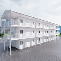 Maison conteneur modulaire préfabriquée de luxe extensible 20FT 30FT 40FT, 2 ou 3 chambres avec cuisine et séjour