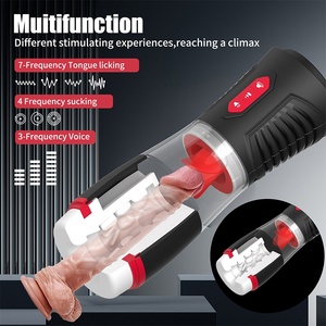 Hot Selling Smart Silicone Tongue Licking Male Masturbating Sexy Adult Products Machines Vibrating <strong>Masturbation</strong> - Product Image 5