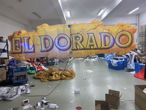 Letras inflables Globo <span class=keywords><strong>EL</strong></span> DORADO Luz LED gigante Letra inflable para decoración de eventos temáticos - Product Image 4