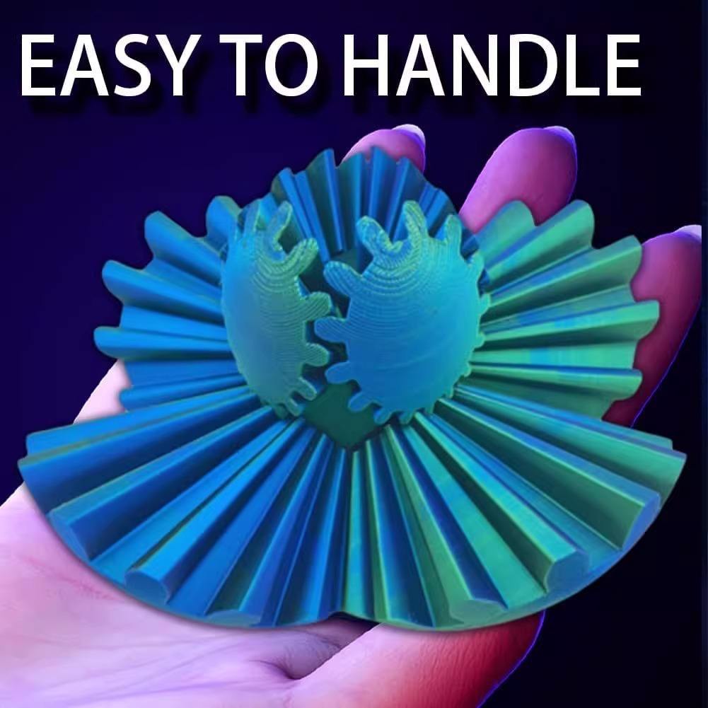 Autism Sensory Toys for Anxiety Relief and Irritability-3D Printed Plastic Gear Balls Rotating Stress Relief Toys