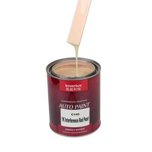 Vernice per Auto Metallizzata Perlata Rossa Interferente di Alta Qualità 1K Autobase, Prodotti per Rifinitura Carrozzeria - Product Image 1