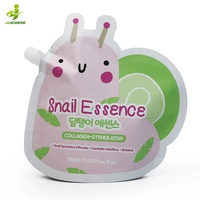 Pochette d'Échantillon d'Emballage Personnalisée Imprimée à Forme Unique avec Bec Verseur pour Cosmétiques et Soins de la Peau en Plastique Feuille