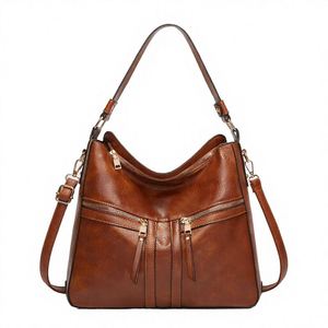 Black And Brown Small Trendy Designer Ladies <b>Womens</b> Leather Cross <b>Over</b> <b>The</b> <b>Shoulder</b> Sling <b>Bag</b> - Product Image 2